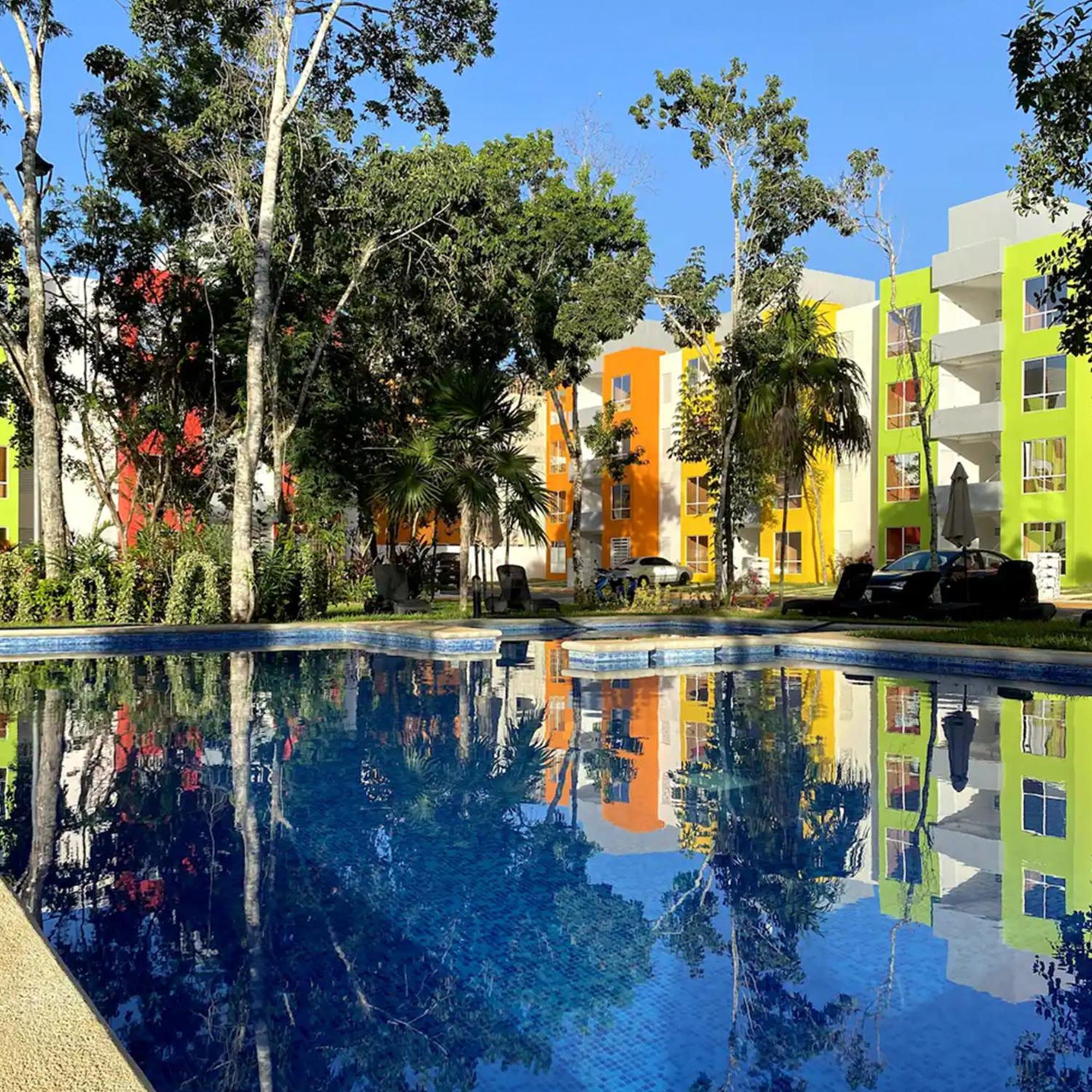 Bonito Departamento En Privada Con Alberca Leilighet Cancún Eksteriør bilde