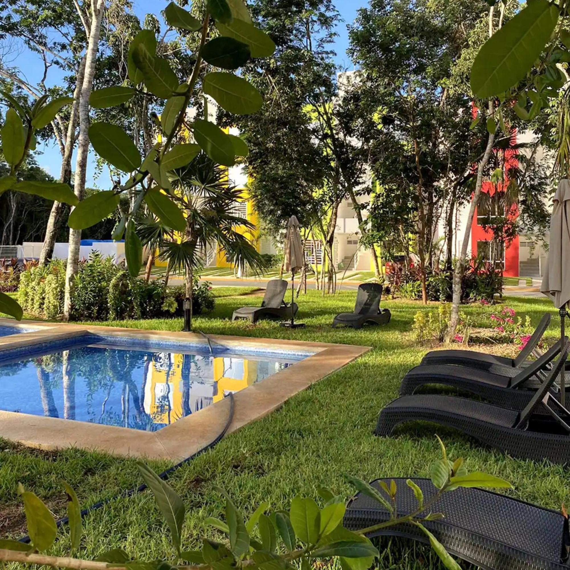 Bonito Departamento En Privada Con Alberca Leilighet Cancún Eksteriør bilde